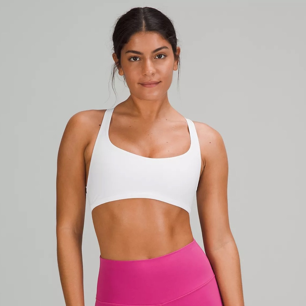 Brand new Lululemon free to be wild bra white